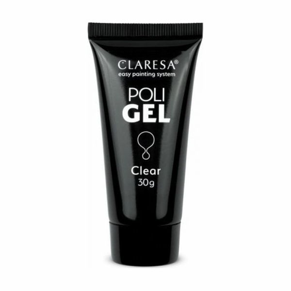 Claresa Gel na nehty Poli - čirý 30g