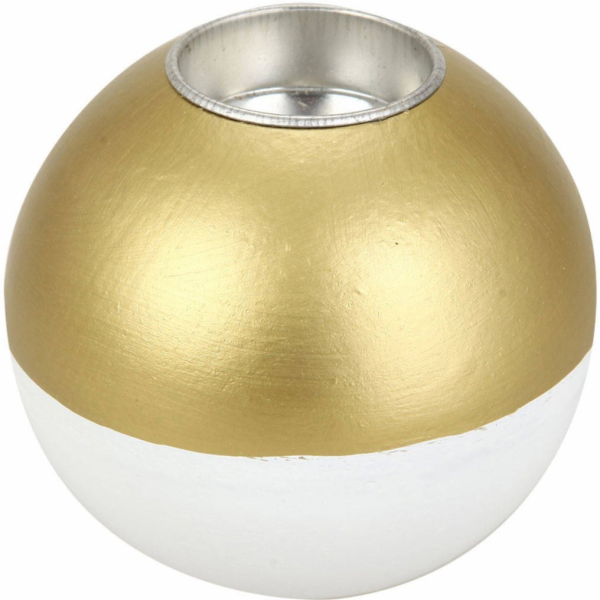 Sollux Lighting Dřevěný kulatý svícen , 10 cm