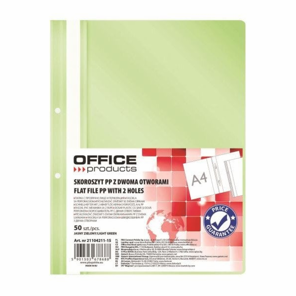OfficeProducts Složka KANCELÁŘSKÉHO OBSAHU, PP, A4, 2 otv...