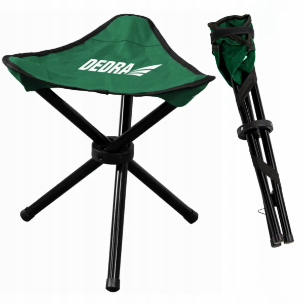 Dedra Skládací kempingová stolička s trojnožkou 30x30x40 cm