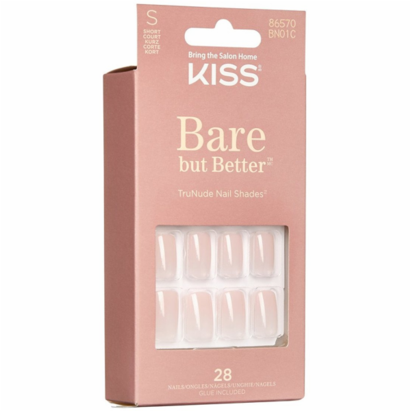 Kiss Umělé nehty bez šmrncu (velikost S) 1 balení (28 ks)