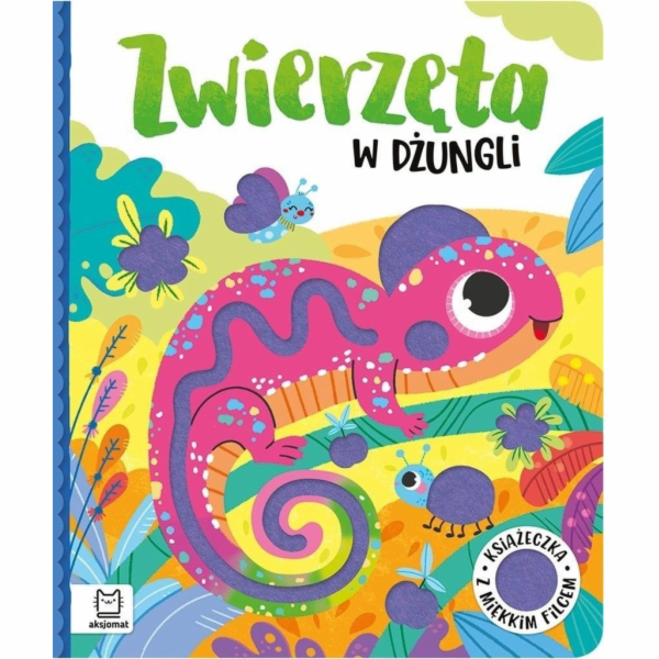 Aksjomat Kniha o zvířatech z džungle. Kniha z měkké plsti.