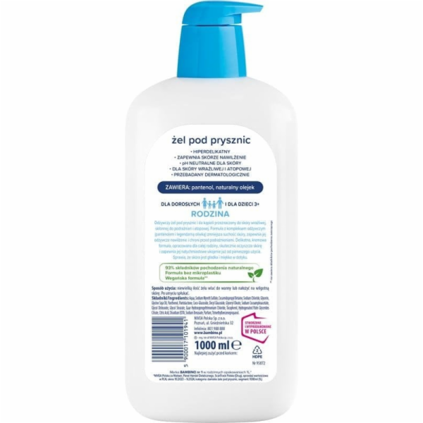 Nivea BAMBINO Family Hyperjemný sprchový gel s panthenole...