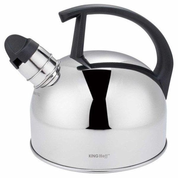 KingHoff Konvice 1,5 l s píšťalkou KH-1896 stříbrná