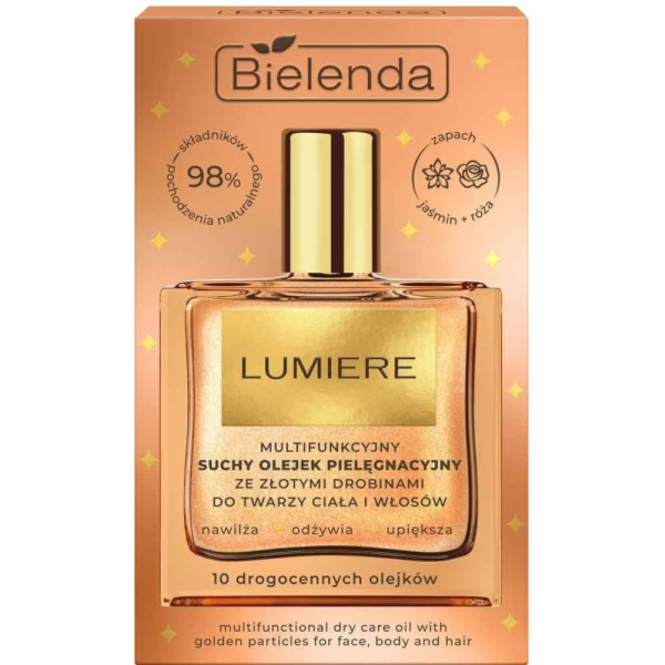 Bielenda Lumiere Multifunkční suchý olej se zlatými části...