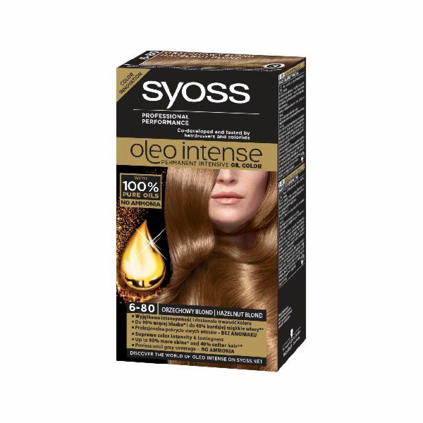 Syoss Barva na vlasy Oleo 6-80 Oříškově blond