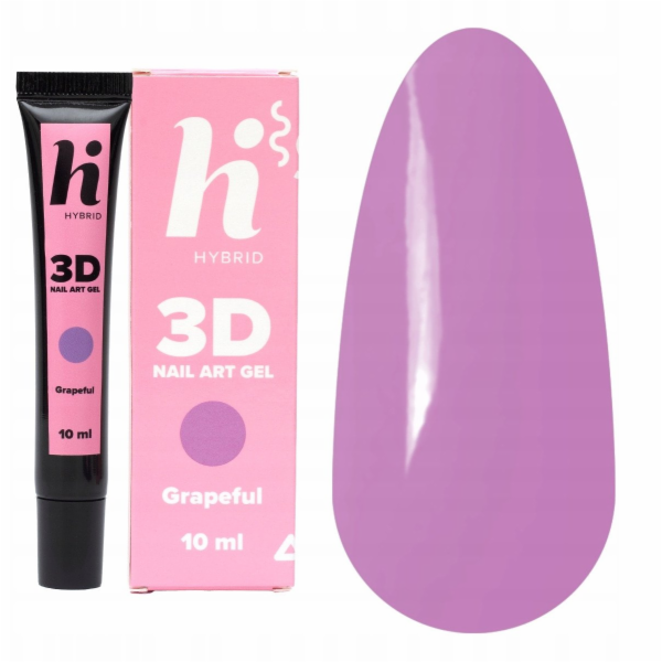 Hi Hybrid 3D gel na nehty s motivem hroznů 10 ml