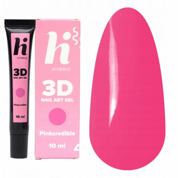 Hi Hybrid gel na nehty pro 3D zdobení Pinkcredible 10ml
