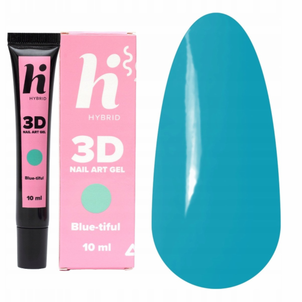 Hi Hybrid 3D gel na nehty, modrý, 10 ml
