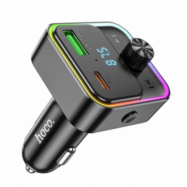 Hoco Autonabíječka USB A + USB C QC3.0 PD 30W s vysílačem...