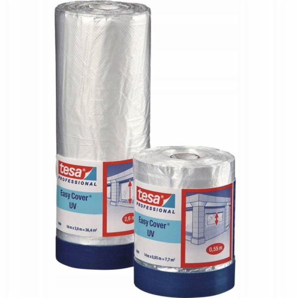 Tesa OCHRANNÁ FÓLIE S PÁSKOU EASY-COVER/UV/14X1800