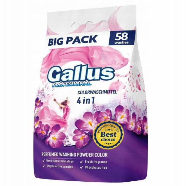 Mondex GALLUS PROFF. PRACÍ PRÁŠEK 3,2 kg BAREVNÁ fólie