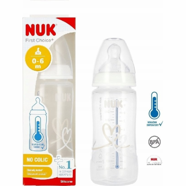 NUK LAHEV 300ML TEACHER 0-6M BÍLÁ FC 10741926 1/6