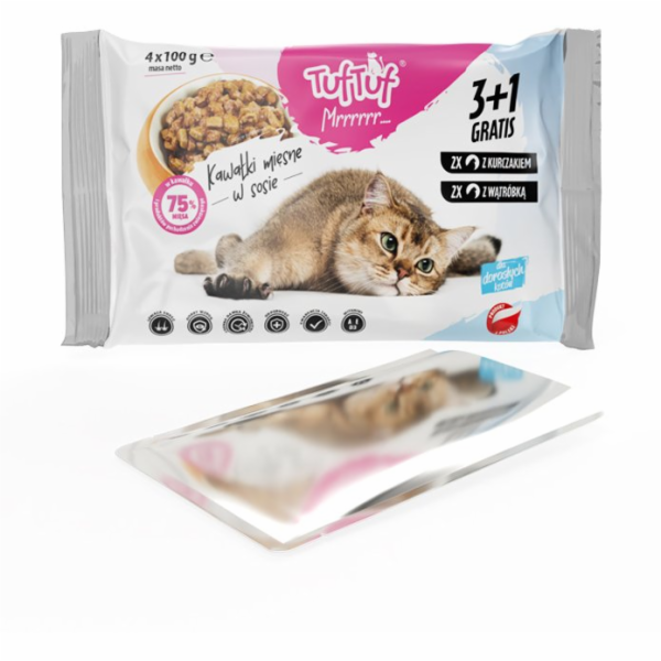 TUF TUF 2x with chicken, 2x with liver - mokré krmivo pro...