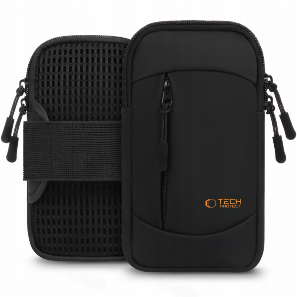 Tech-Protect Univerzální sportovní náramek M6, černo-oran...