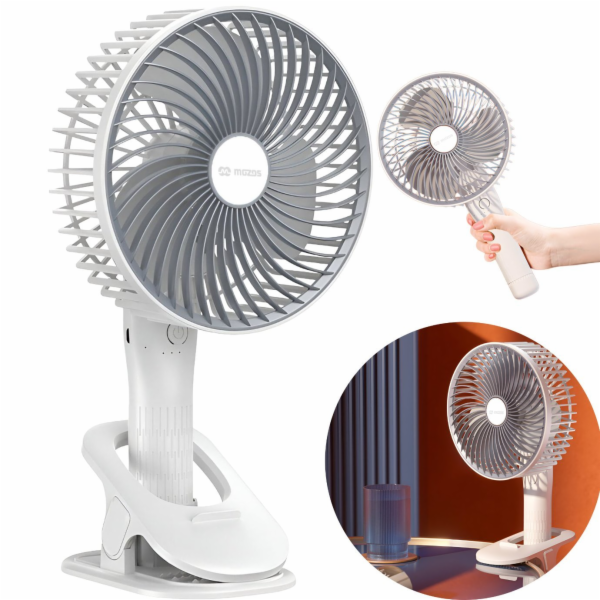 Mozos Bezdrátový ventilátor F33 s klipem a baterií