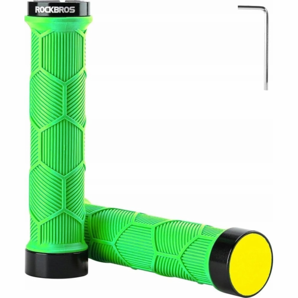 RockBros Gripy Grips TPR na kolo s odrazkou - zelené ROCK...