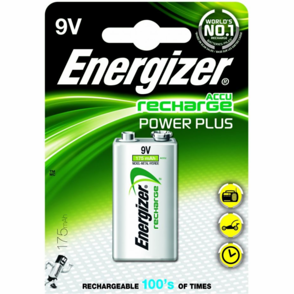 Energizer Baterie Power Plus 9V blok 175mAh 1 ks.