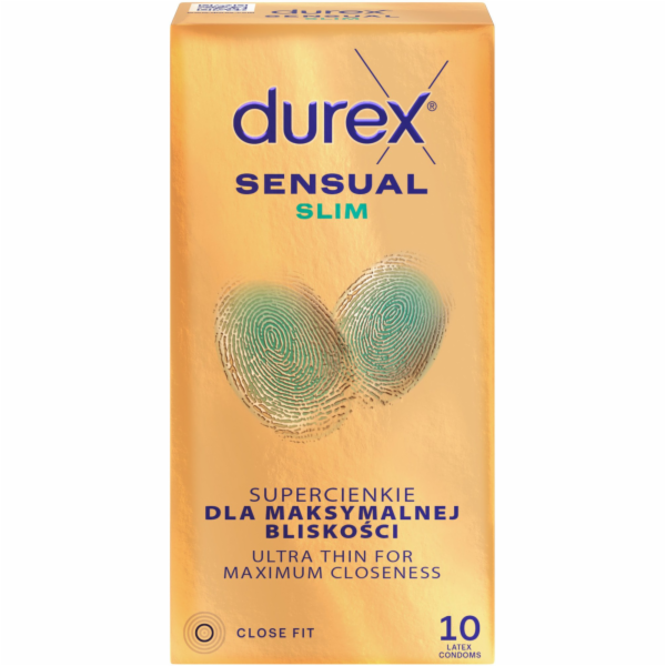 Durex Latexové kondomy Sensual Slim 10 ks