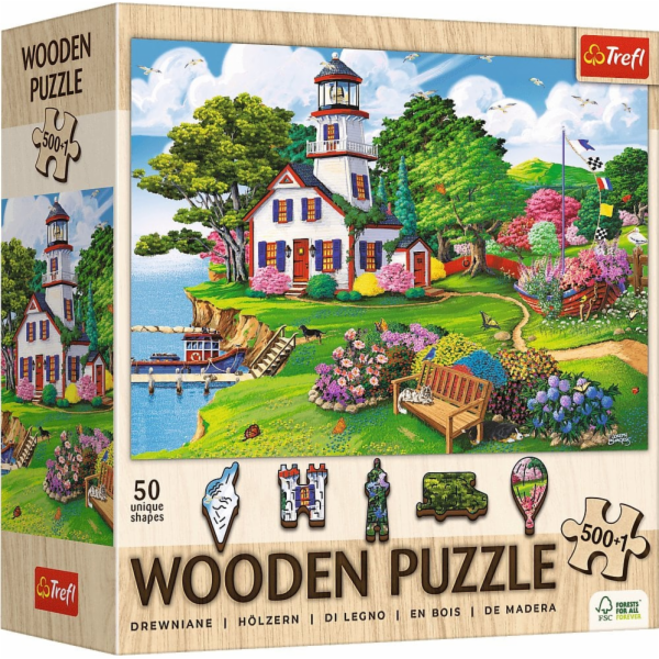 Trefl dřevěné puzzle Letní útočiště 501 dílků (20219)