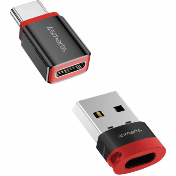 4smarts Adaptér USB-A - USB-C, černý (541615)