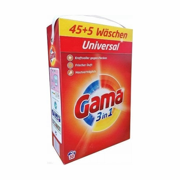 Lumarko Gama/Vizir prací prášek 45+5p Univerzální 3kg!