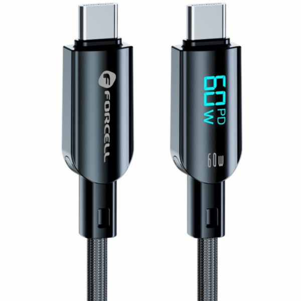 ForCell Kabel USB-C - USB-C 1,2 m černý