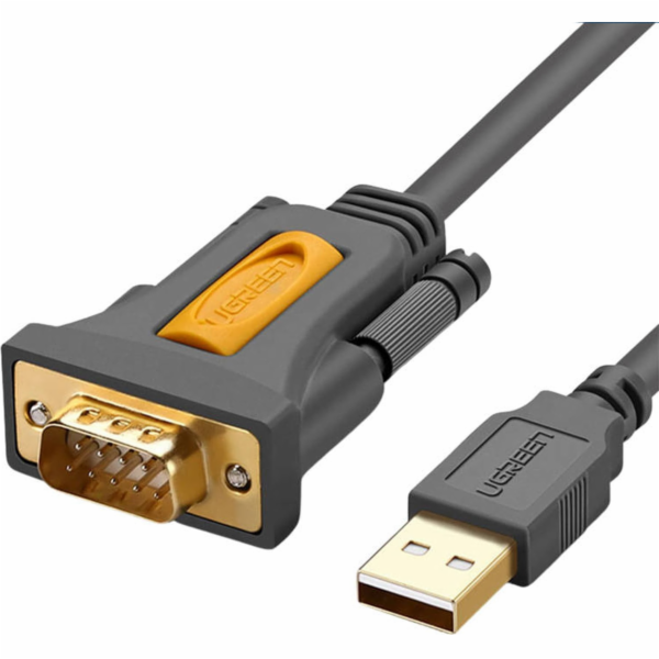 Ugreen USB-A - RS-232 USB kabel 1 m černý (20210B)