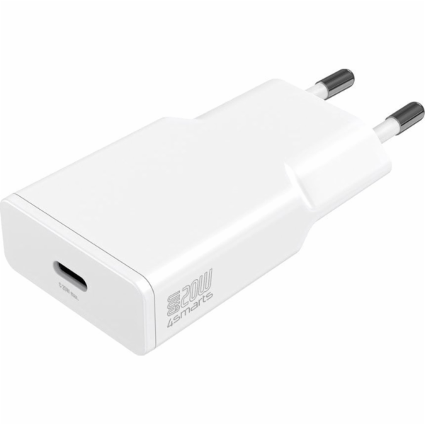 4smarts Nabíječka PDPlug Slim 20W GaN 1C bílá