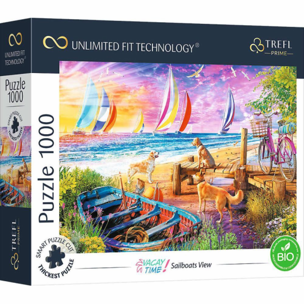 Trefl Puzzle 1000 Pohled na plachetnice Unlimited Fit Tec...