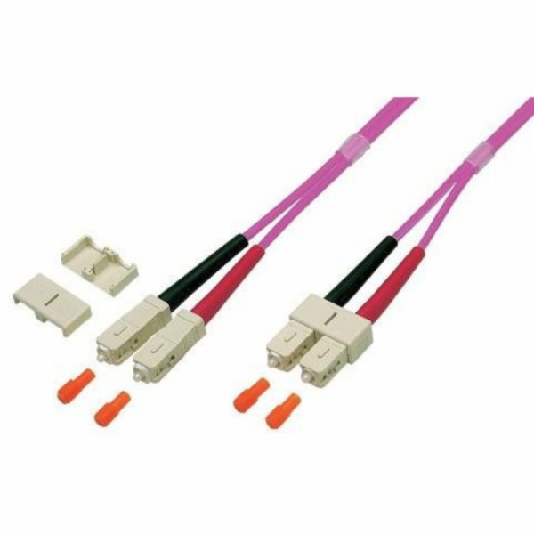 Techly Optický patchcord OM4 50/125 mm SC-SC Duplex 3m