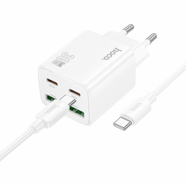 Hoco Nabíječka do sítě 2 x USB C + 2 x USB A QC3.0 PD 3A ...