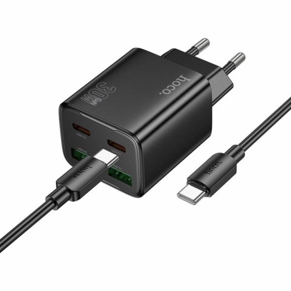 Hoco Nabíječka do zásuvky 2 x USB C + 2 x USB A QC3.0 PD ...