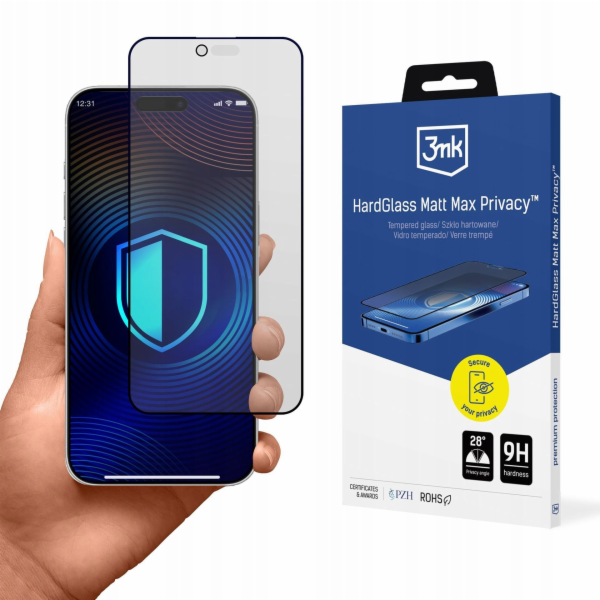 3MK Apple iPhone 17 Air - HardGlass Matt Max Privacy
