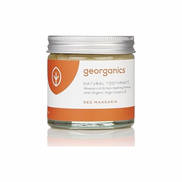 Georganics , Minerální zubní pasta v kelímku, Červená man...