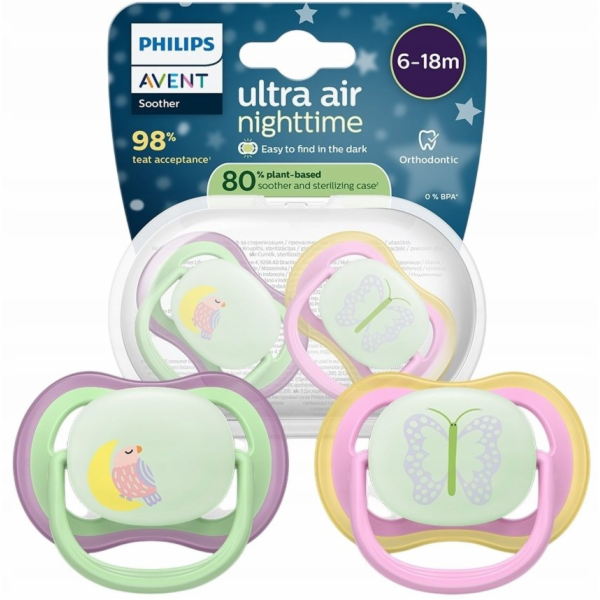 Avent SCF376/29 Dudlík Air Night pro dívku 6-18 let
