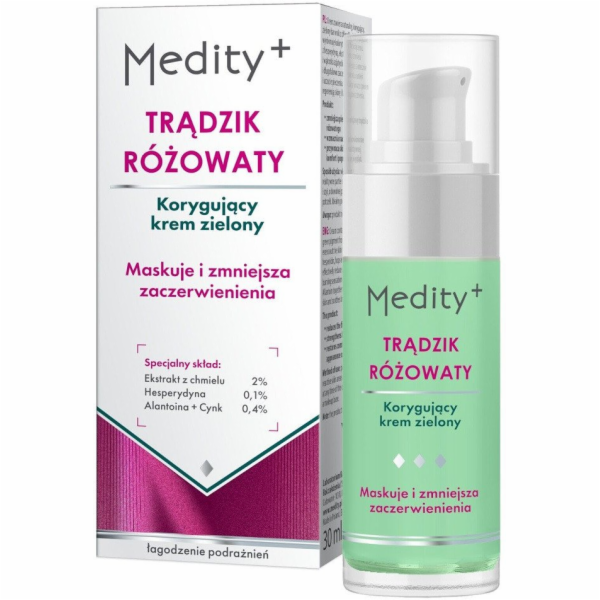 Mokosh Medity+ Korekční zelený krém proti rosacei 30ml