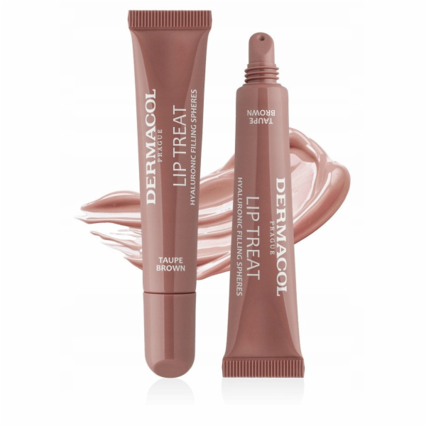 Maybelline DERMACOL Lip Treat lesk na rty 9 Taupe Brown 10ml