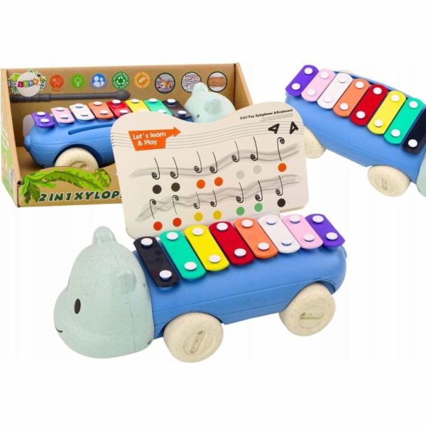 LeanToys Dětský barevný vzdělávací nástroj Hippo Cymbals ...