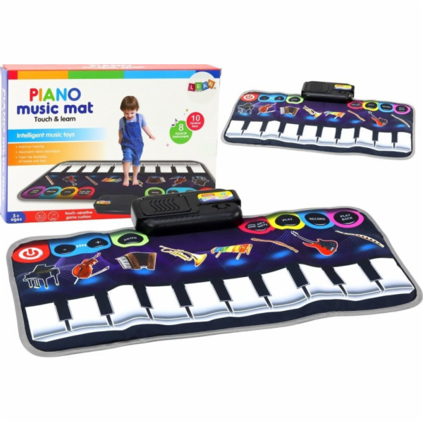 LeanToys Hudební podložka Vzdělávací klavír Hudební nástroje