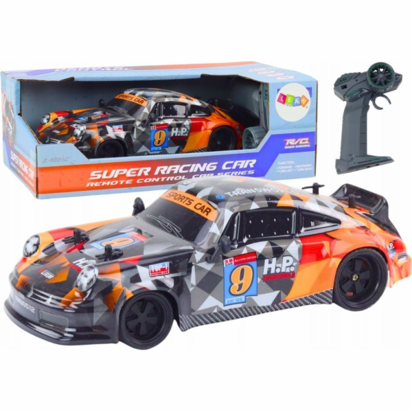LeanToys RC auto 1:18 s gumovými kolečky, oranžové