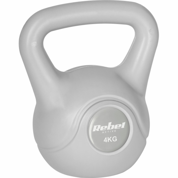 Rebel Active Bitumenový kettlebell 4 kg šedý