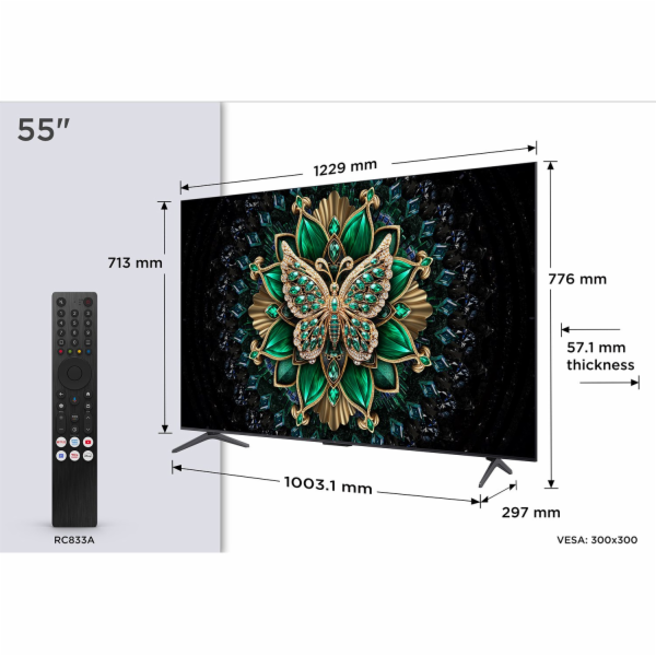 TCL 55C69K televizor 139,7 cm (55") 4K Ultra HD Smart TV ...