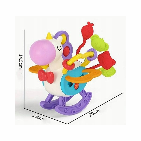 Bounn senzorický houpací kůň jednorožec vzdělávací pro děti