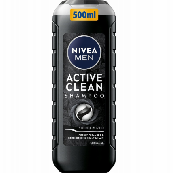 Nivea Men Active Clean osvěžující šampon s aktivním uhlím...