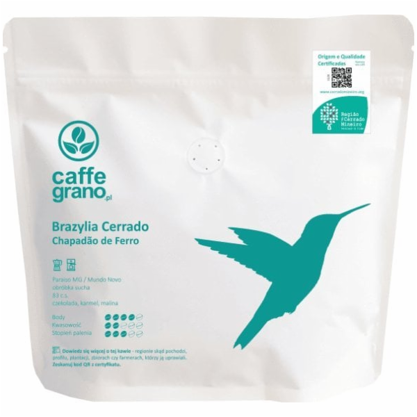 Caffe Grano Kávová zrna Brazil Cerrado Chapado de Ferro 2...