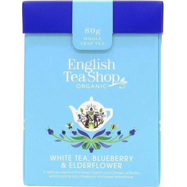 English Tea Shop Bílý sypaný čaj s bezinkou a borůvkami B...