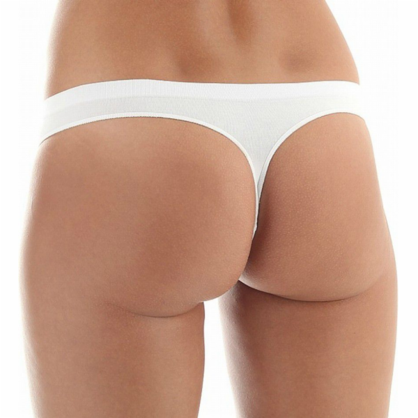 Brubeck Dámská bílá tanga , velikost XL (TH00182)