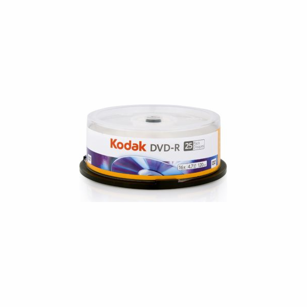 Kodak DVD-R 4,7 GB 16x 25 kusů (3936177 /1410325)