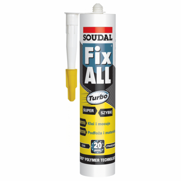 Soudal FIX ALL TURBO hybridní tmel 290ml bílý